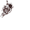 a gif of a little floating astronaut